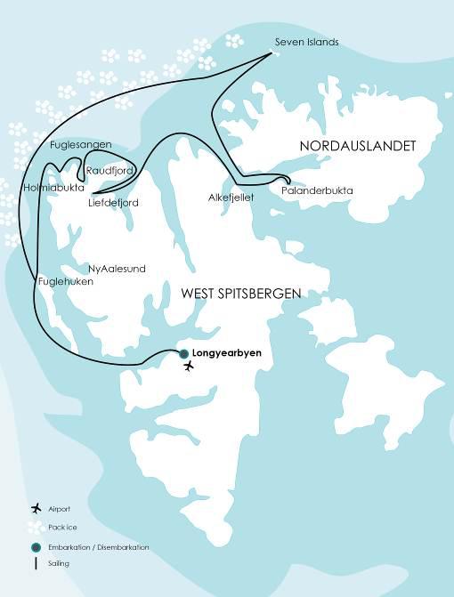 Spitzbergen, Karte
